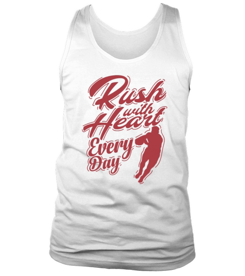 Rugby Rush with Heart everyday Football Tank Top Unisex