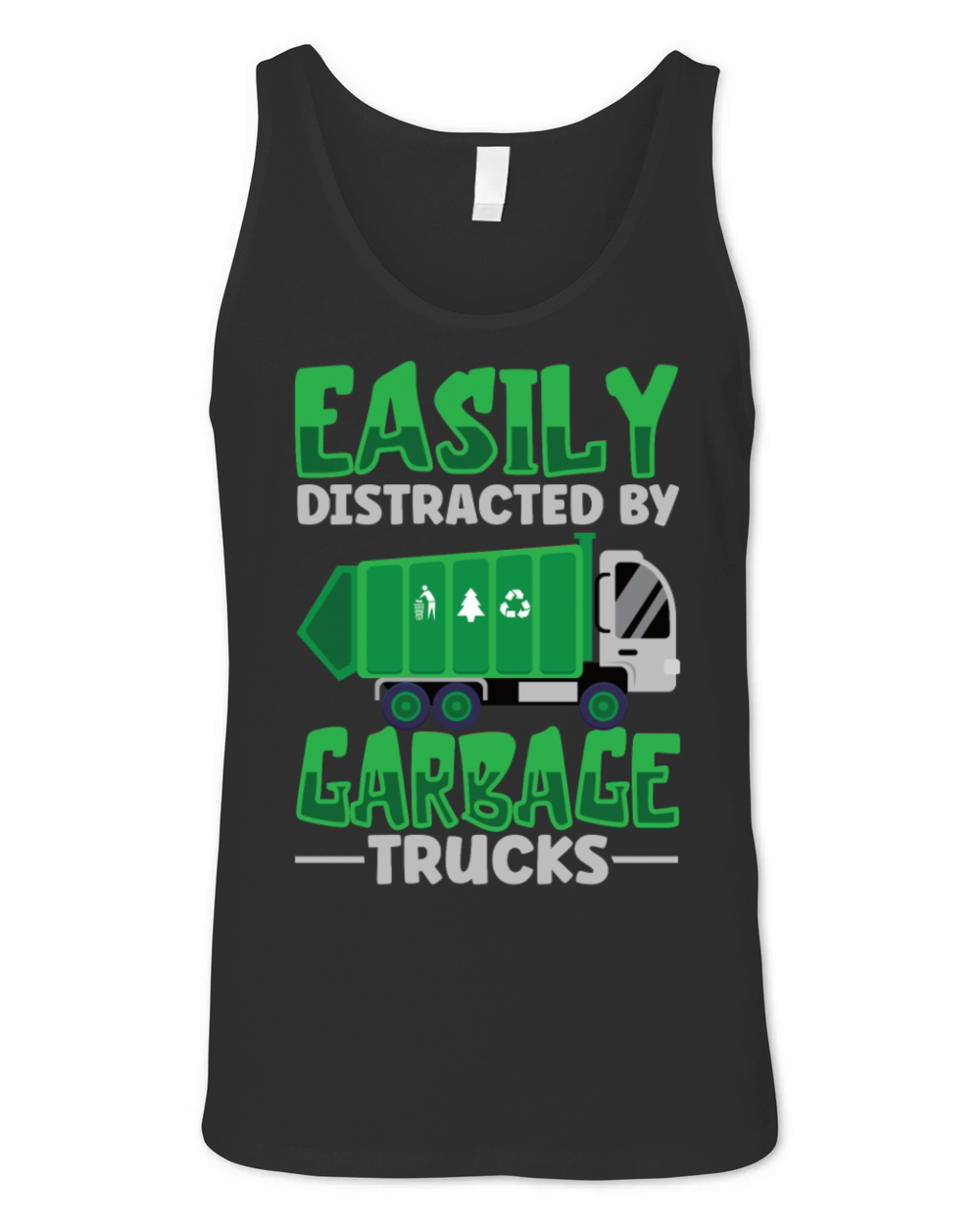 Garbage Trucks Recycling Garbage Truck Driver Unisex Jersey Tank