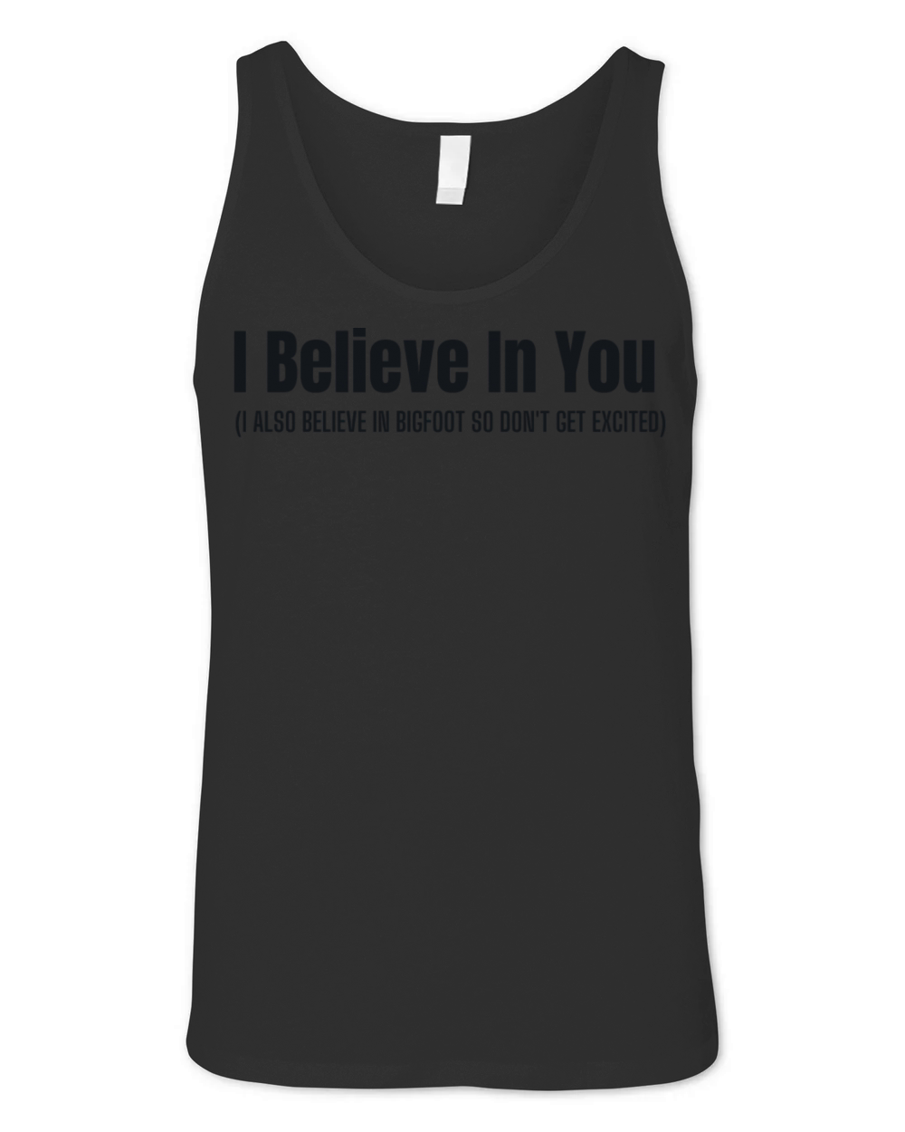 I Believe In Bigfoot Funny Unisex Jersey Tank