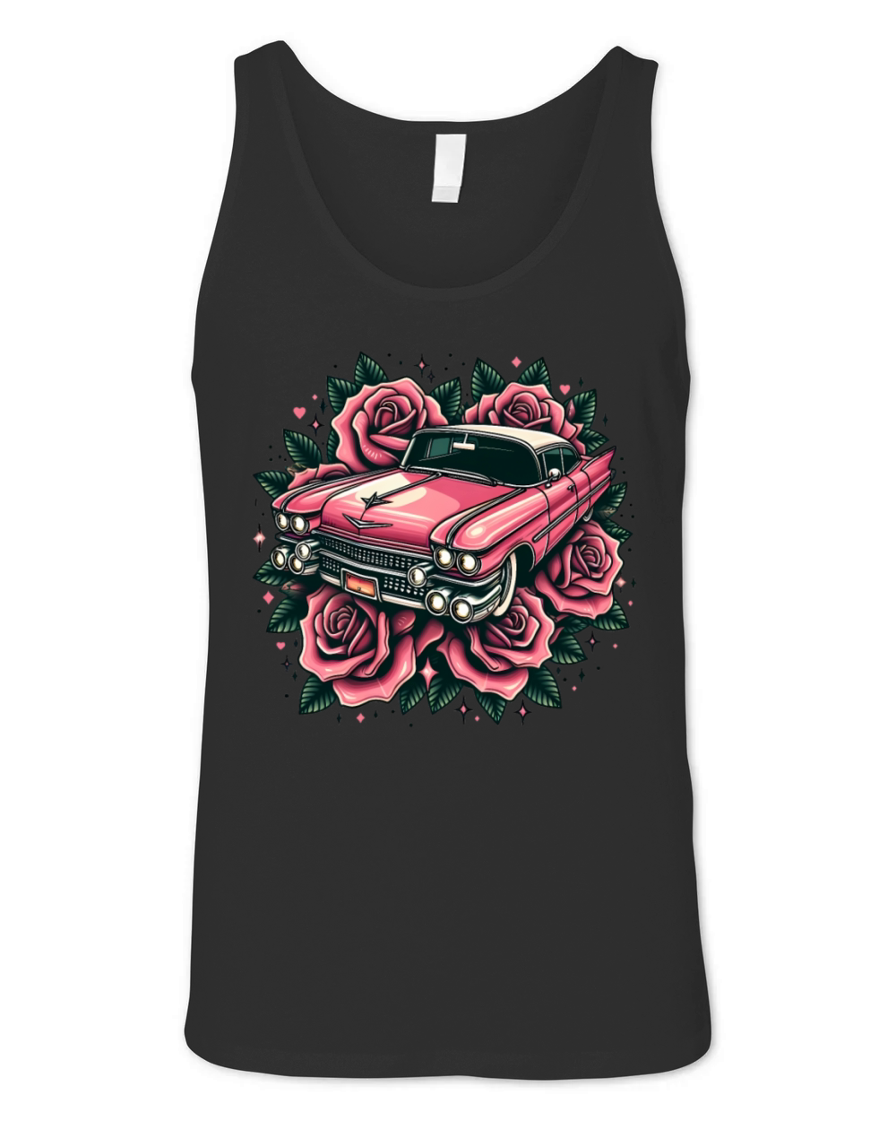Pink cadillac Unisex Jersey Tank