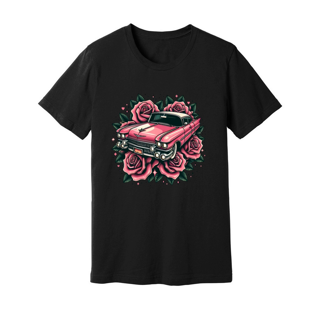 Pink cadillac Unisex Jersey Tee