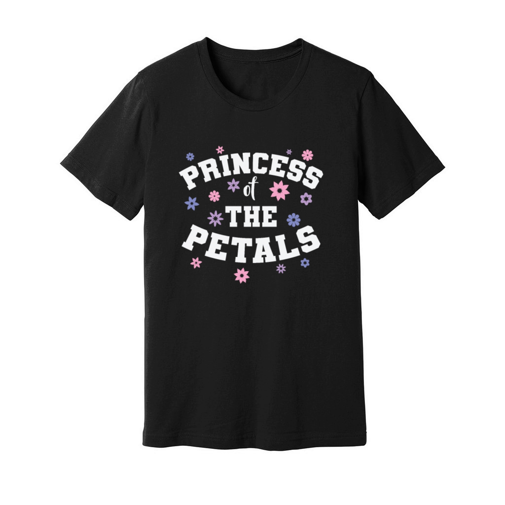 Princess of the Petals Flower Girl Wedding Unisex Jersey Tee