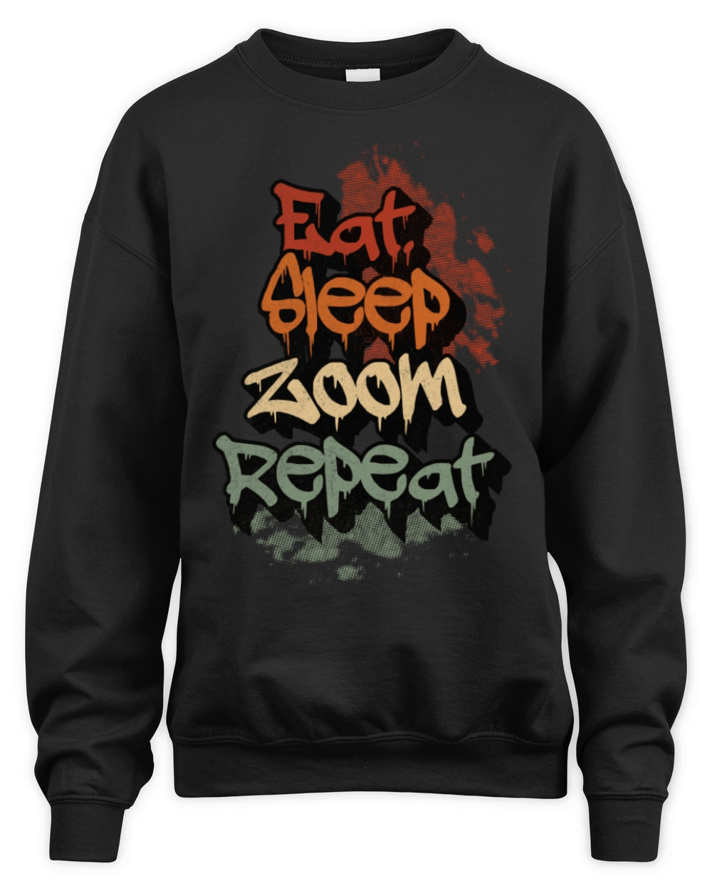 Eat Sleep Zoom Repeat Vintage Unisex Premium Crewneck Sweatshirt