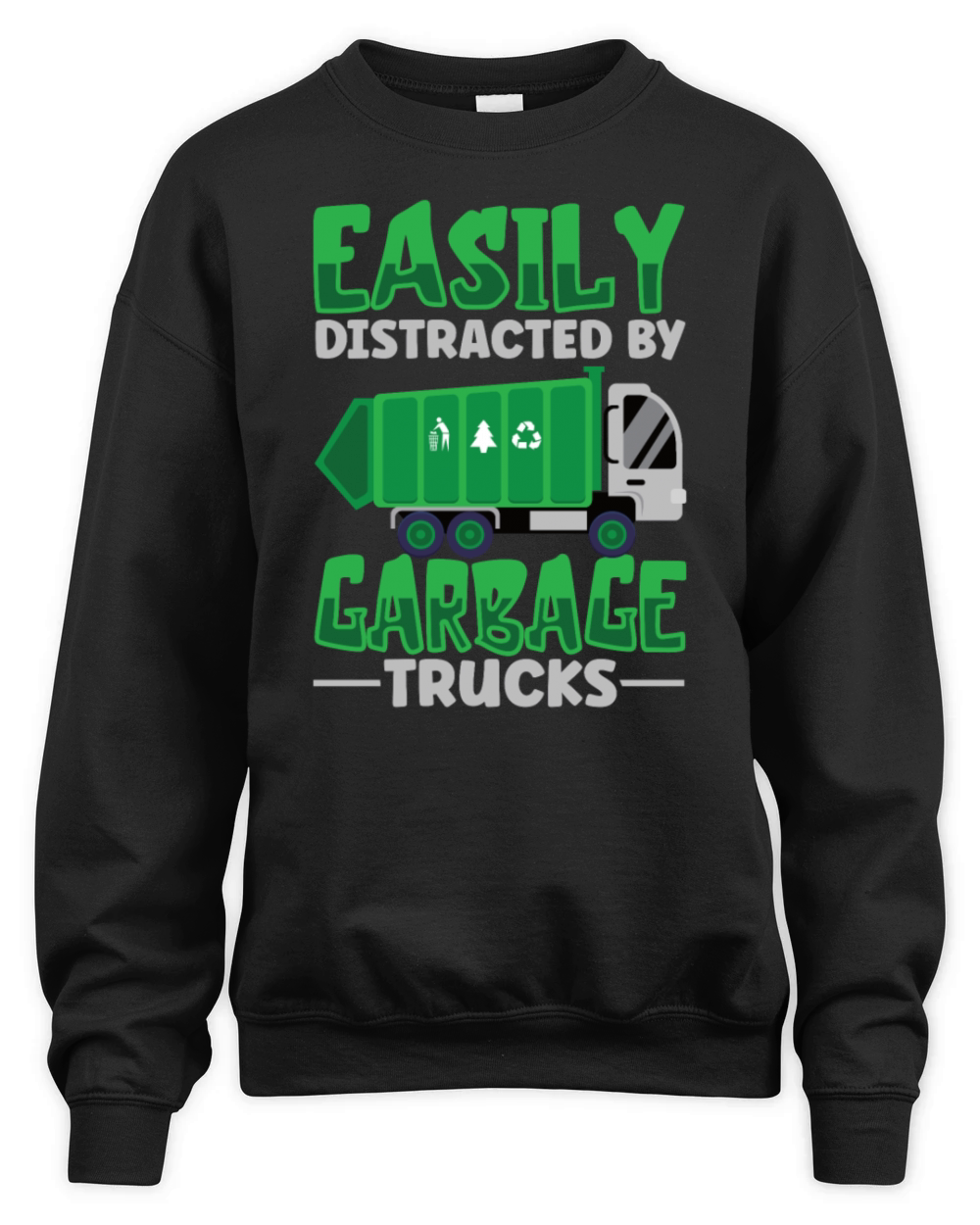 Garbage Trucks Recycling Garbage Truck Driver Unisex Premium Crewneck Sweatshirt