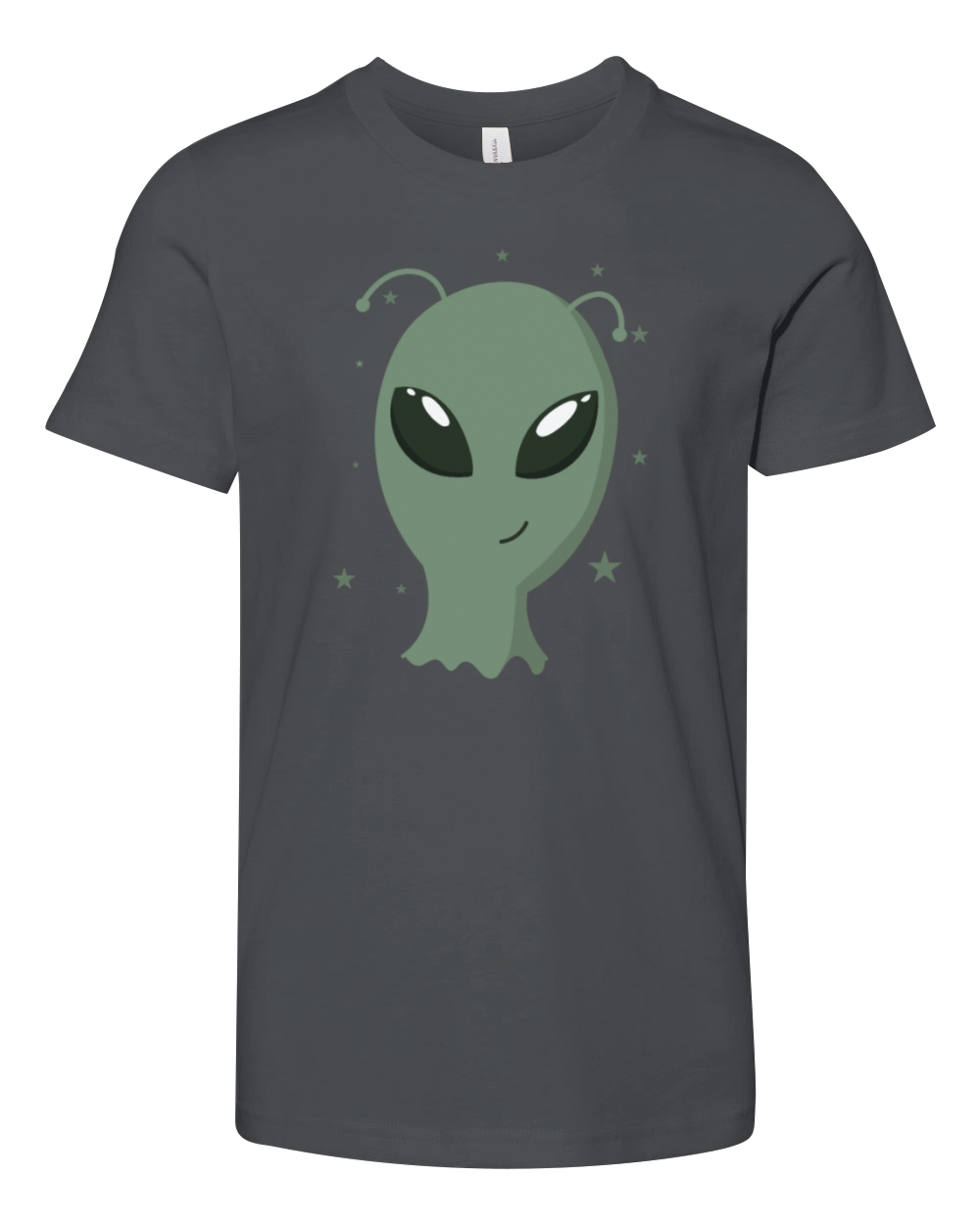 Alien with Antenna Ears Youth Unisex Jersey Tee