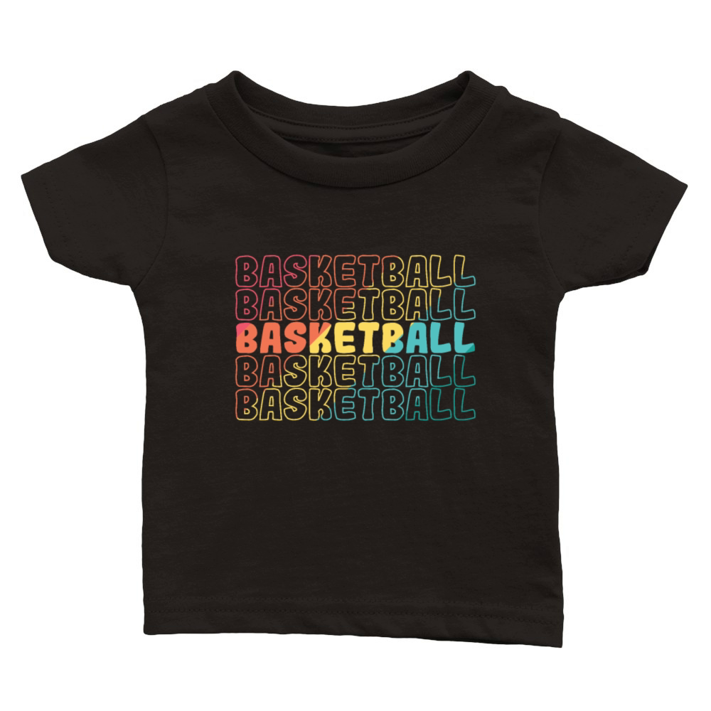 Basketball Ball Sports Team USA America Classic Baby Crewneck T-shirt