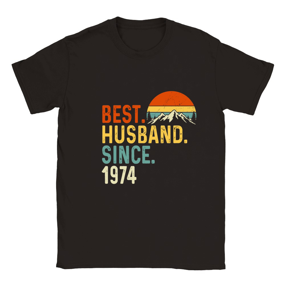 Best Husband Since 1974 Classic Kids Crewneck T-shirt