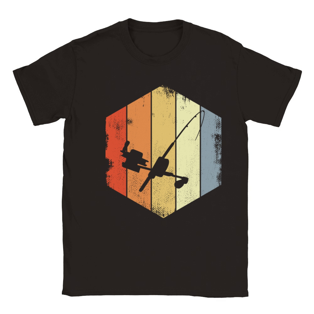 Vintage Fishing Rod Classic Kids Crewneck T-shirt