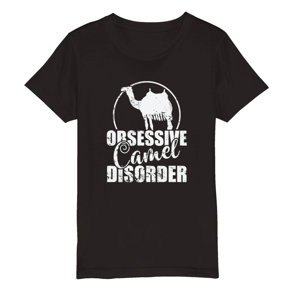 Obsessive Camel Disorder Dromedary Organic Kids Crewneck T-shirt