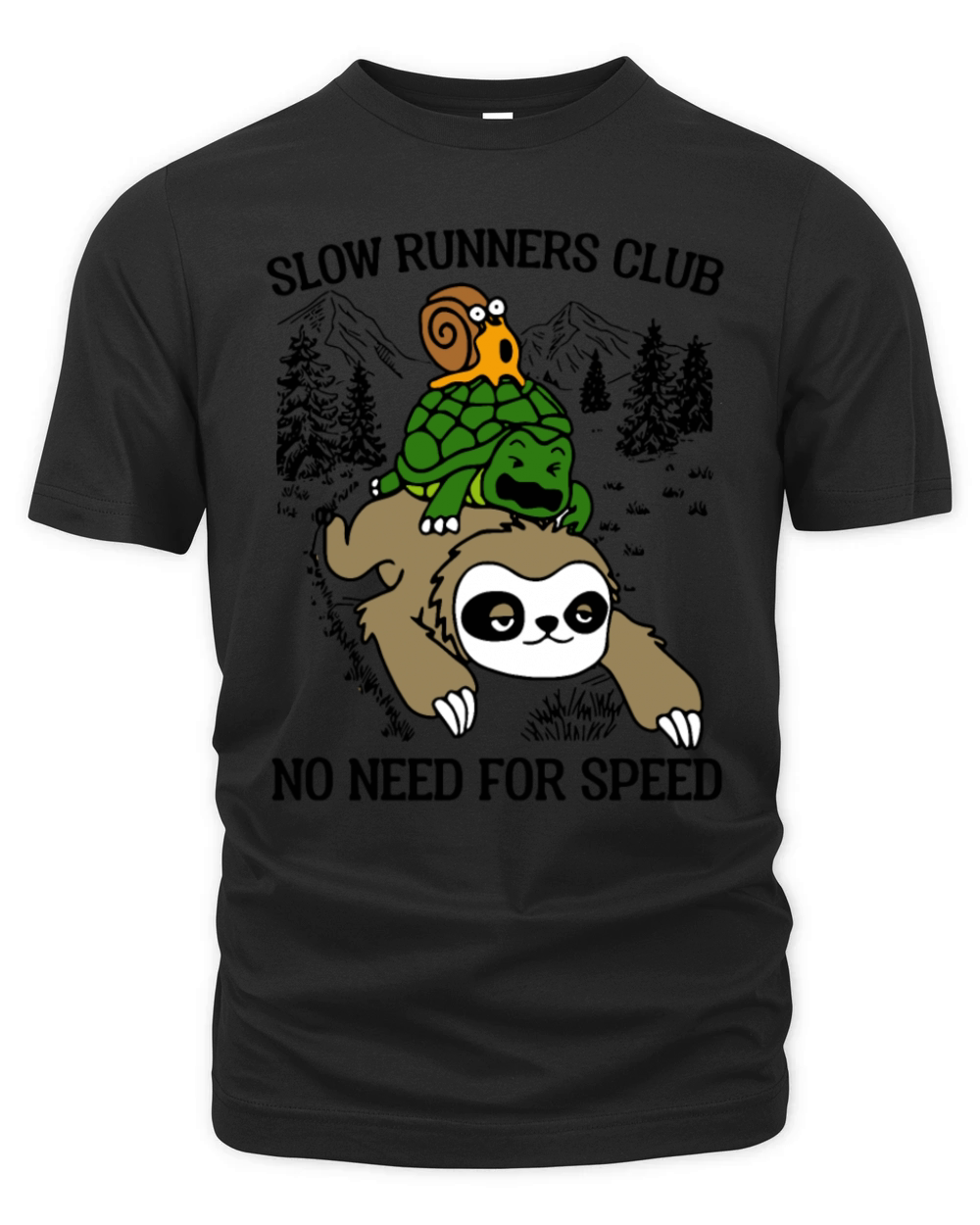 Slow Runners Club No Need For Speed Organic Unisex T-shirt