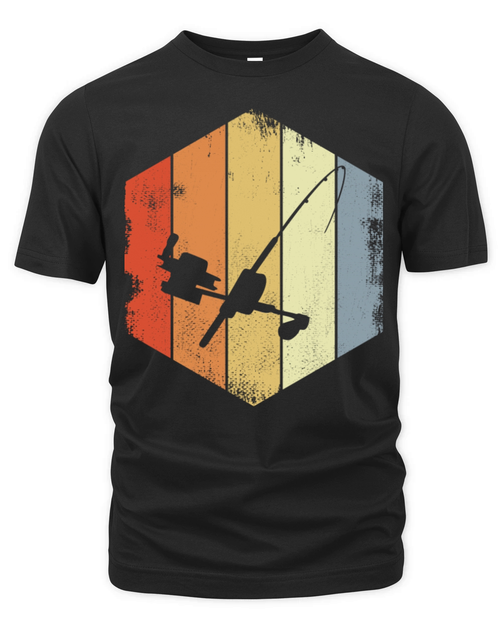 Vintage Fishing Rod Organic Unisex T-shirt