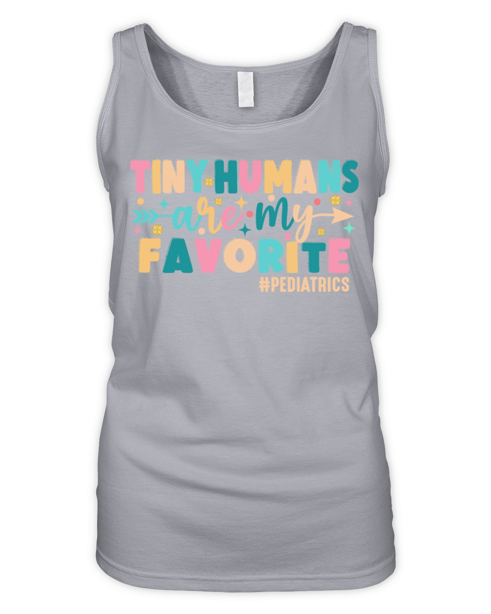 Tiny Humans Are My Favorite Pediatrics Organic Women's Tank Top