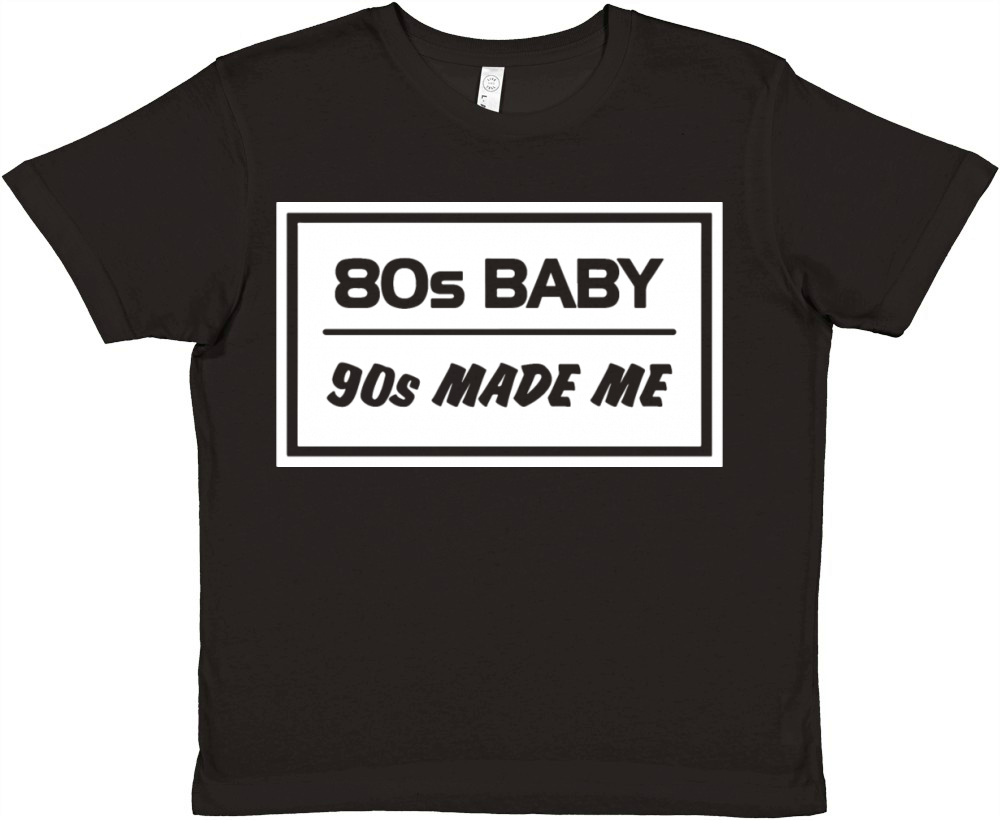 8os baby 90s MADE ME Premium Kids Crewneck T-shirt