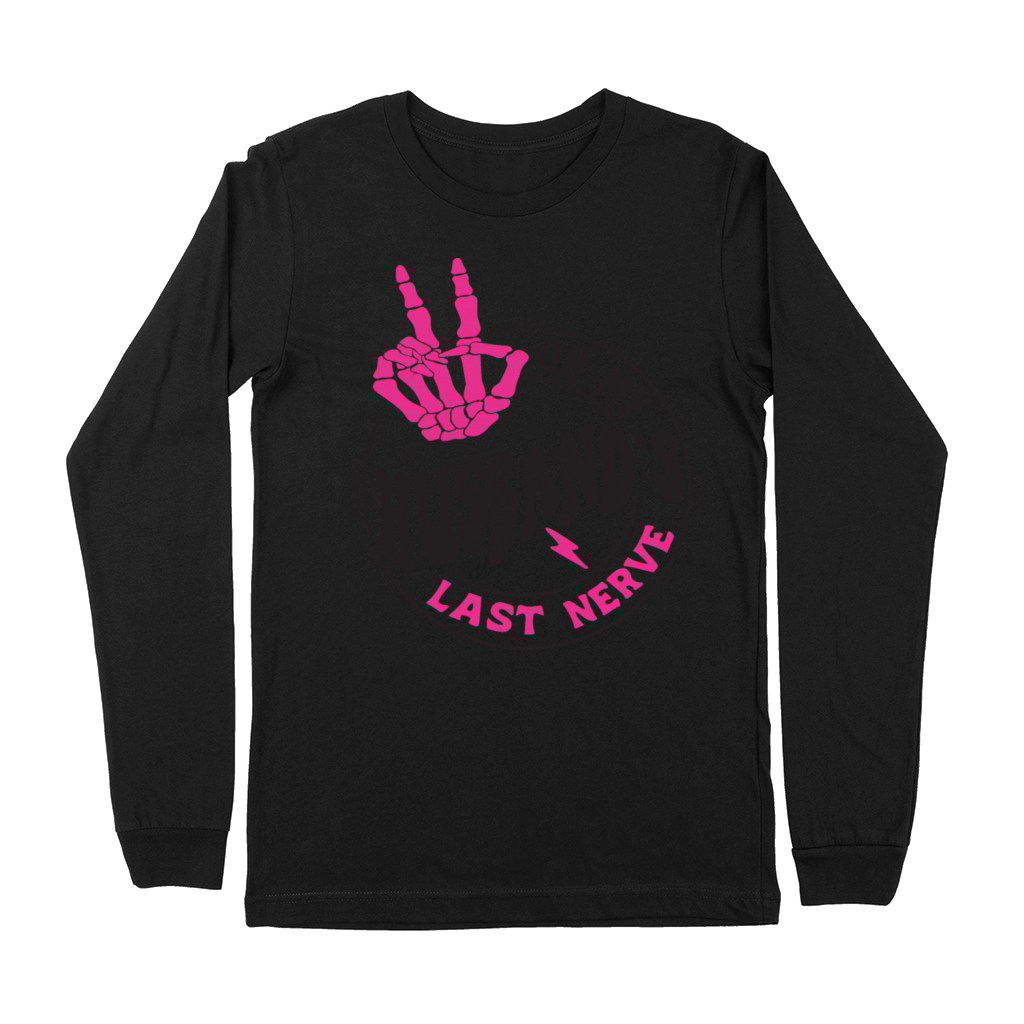 On My Husbands Last Nerve Funny Relationship Mood Premium Long Sleeve