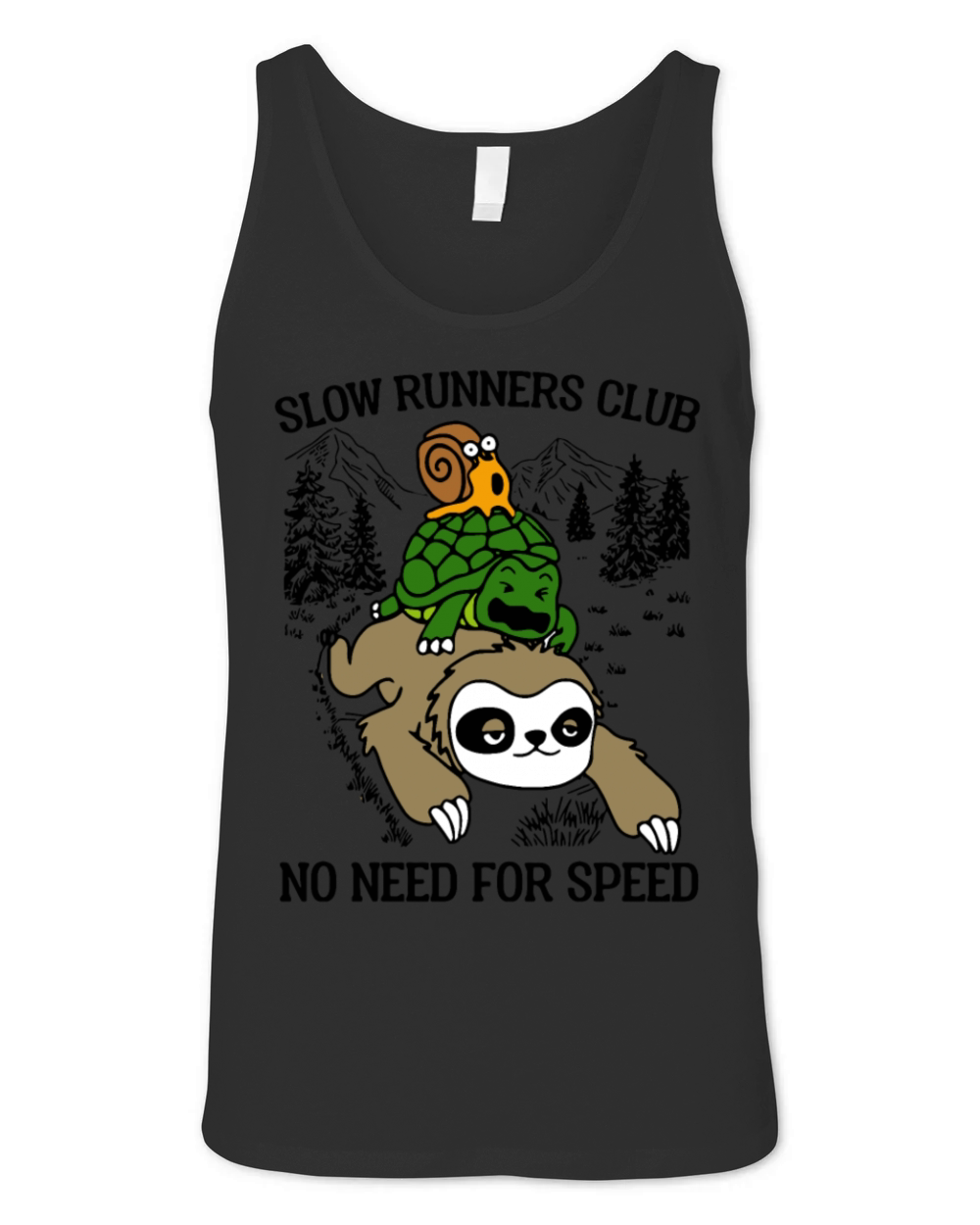 Slow Runners Club No Need For Speed Unisex Jersey Tank