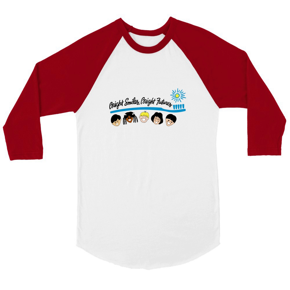 Bright Smiles Bright Futures Unisex ¾ sleeve Raglan T-shirt