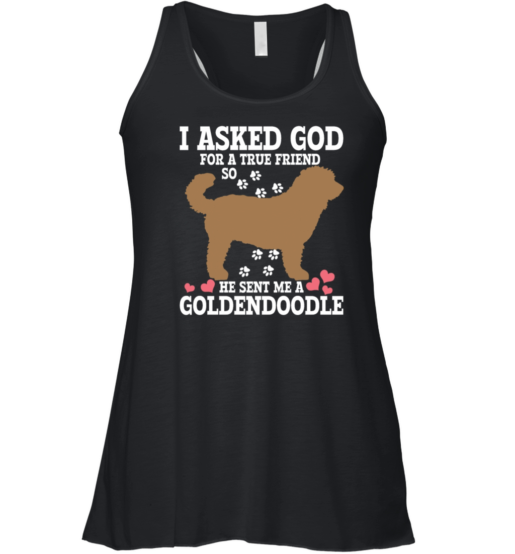 Goldendoodle Dog Christian Funny Gift Women's Flowy Tank Top