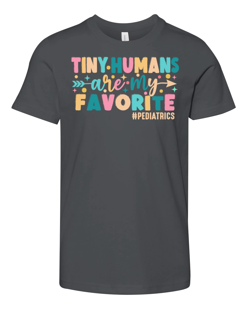 Tiny Humans Are My Favorite Pediatrics Youth Unisex Jersey Tee