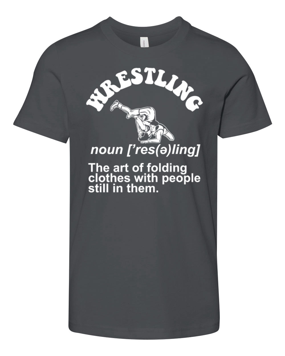 Wrestling Definition Pro Wrestler Fan Wrestling Youth Unisex Jersey Tee