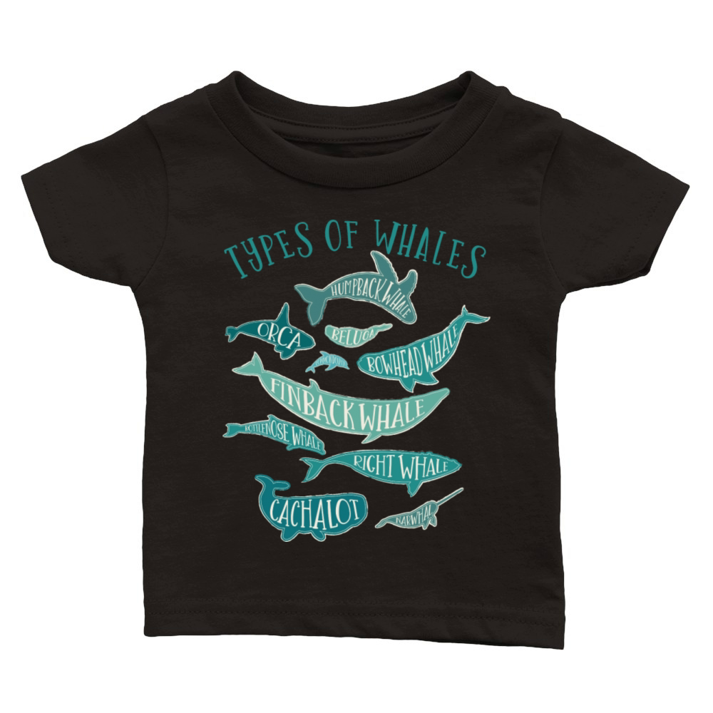 Vintage Whale Lover Design Classic Baby Crewneck T-shirt