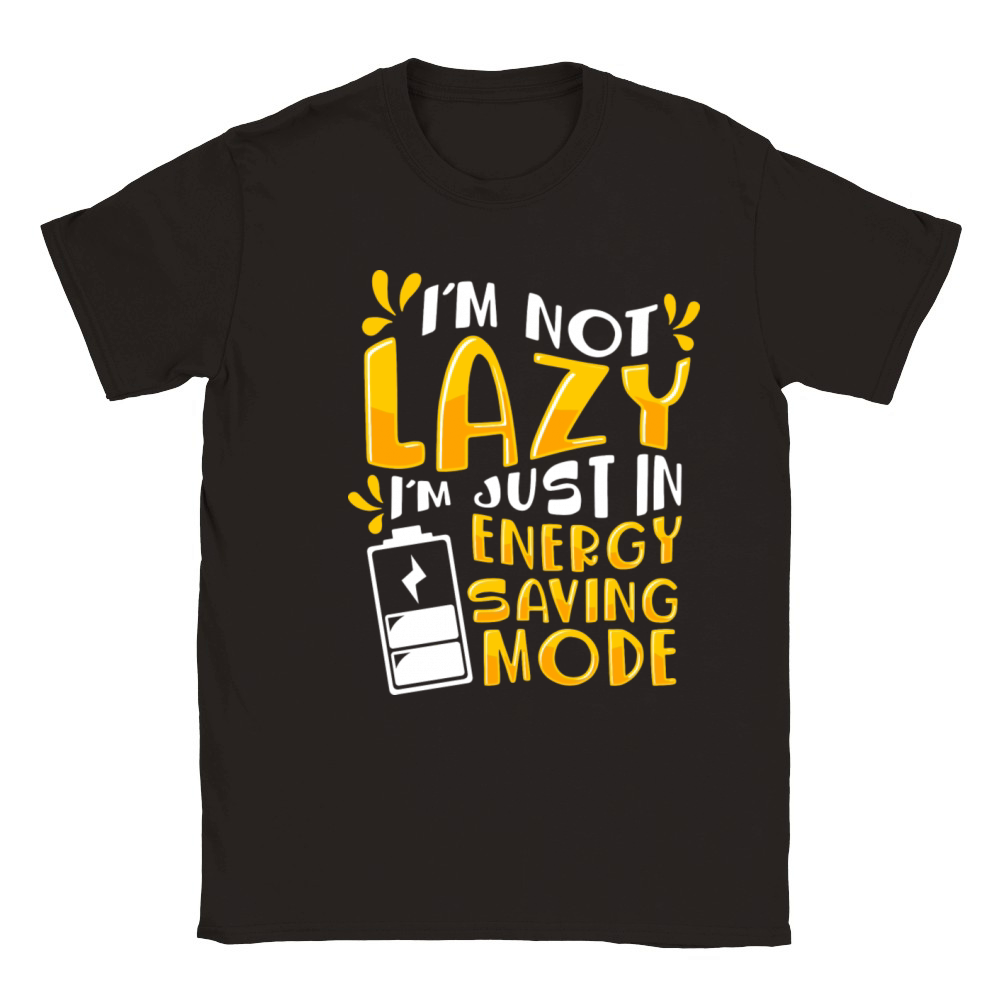 I m Not Lazy I Am On Energy Saving Mode Classic Kids Crewneck T-shirt