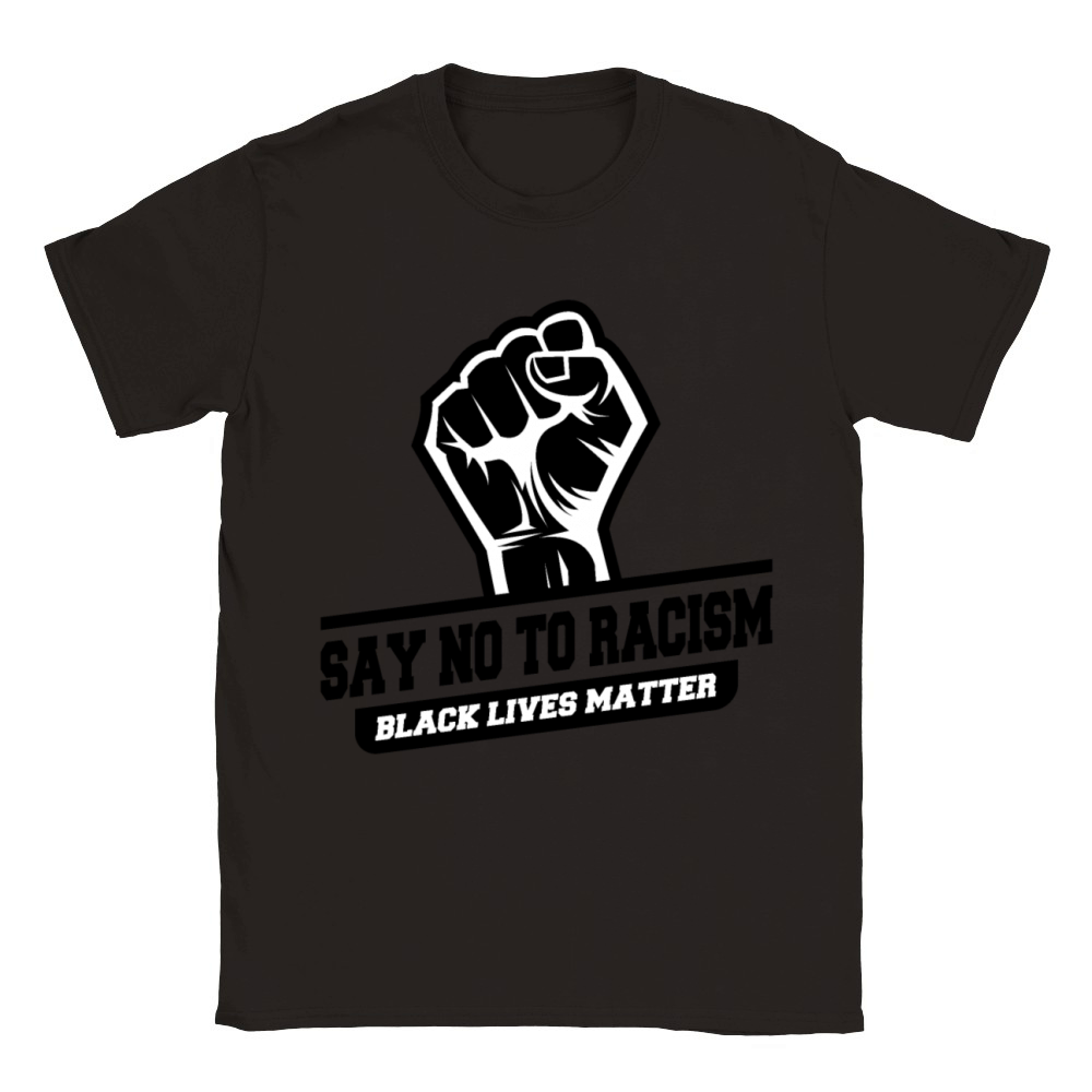 Say no to Racism Black Lives Matter Classic Kids Crewneck T-shirt
