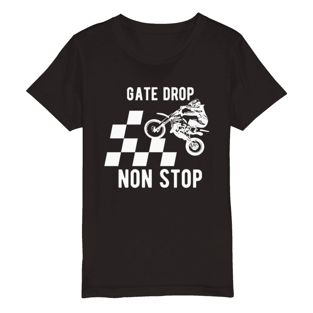 gate drop non stop Organic Kids Crewneck T-shirt