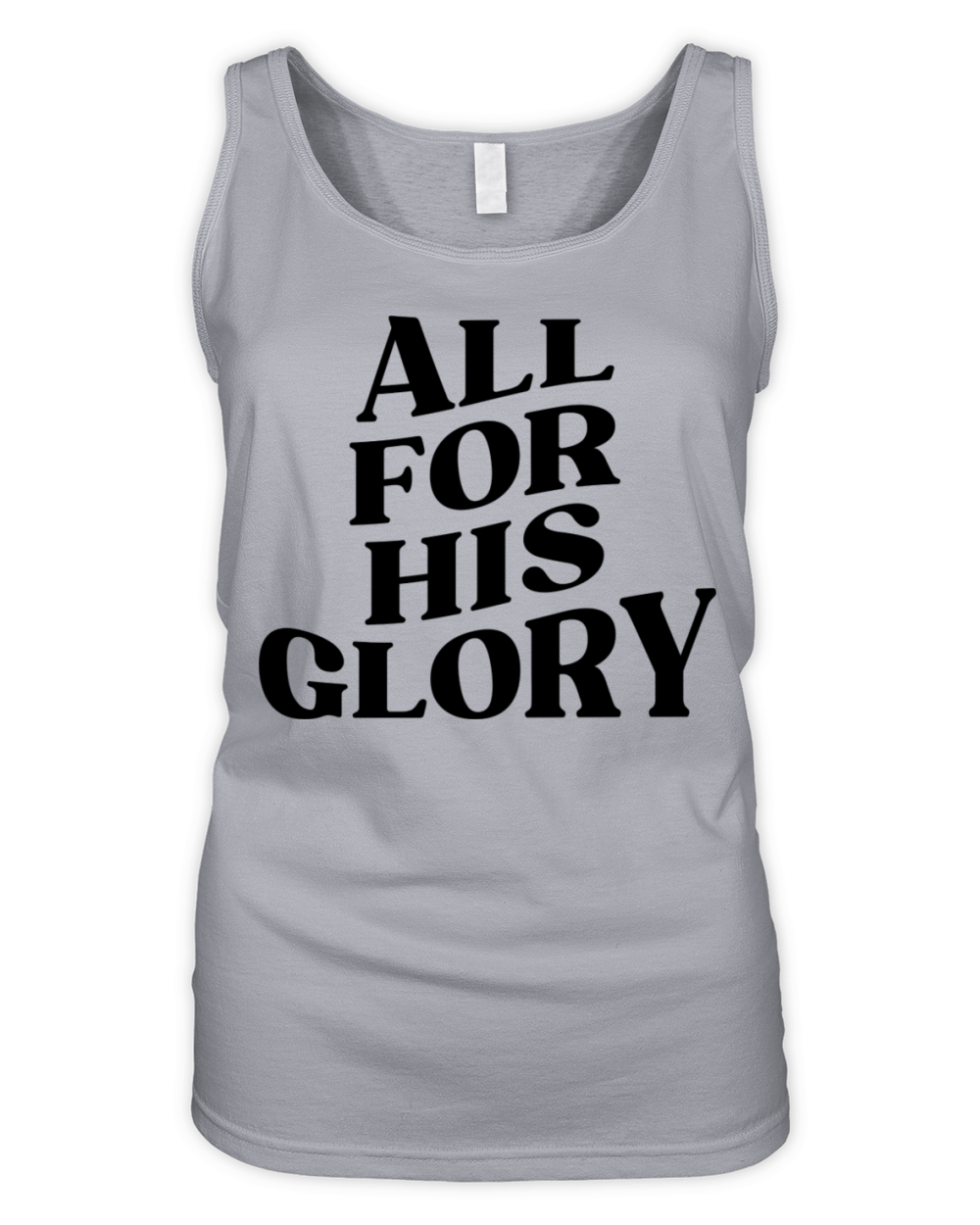 ALL FOR HIS GLORY Organic Women's Tank Top