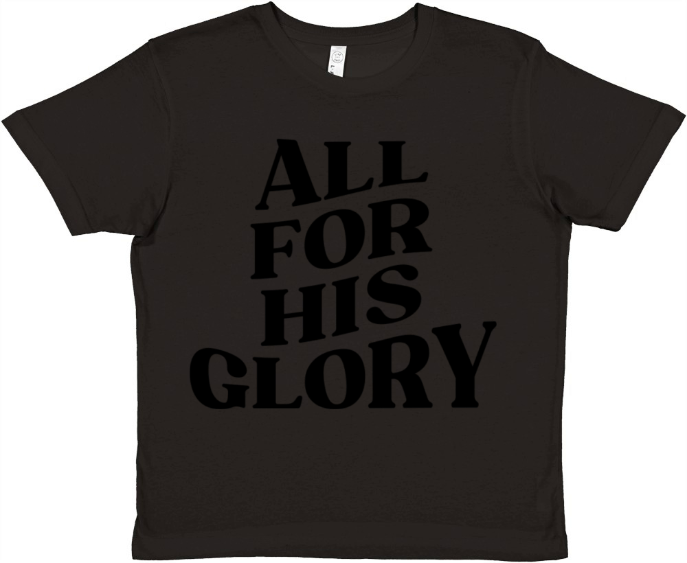 ALL FOR HIS GLORY Premium Kids Crewneck T-shirt