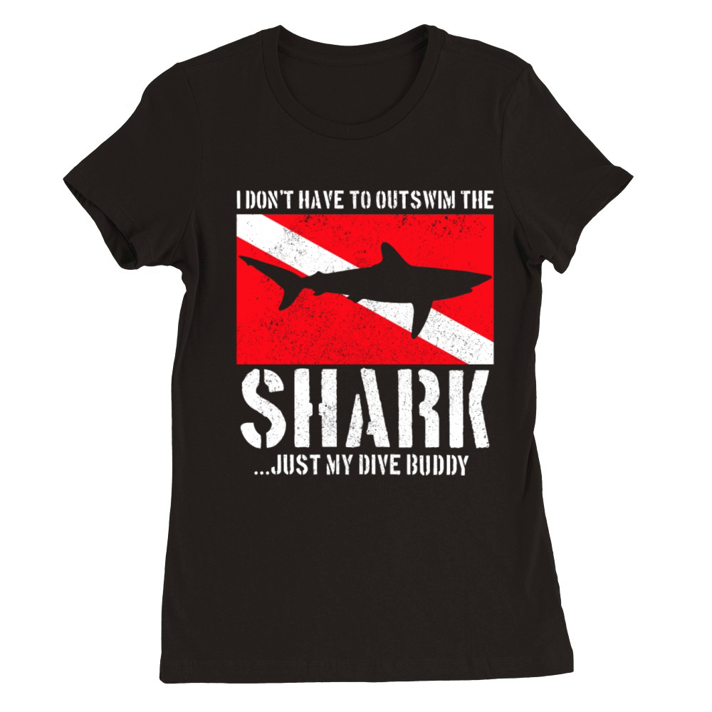 Scuba Diving Funny Vintage Diver Gift Premium Womens Crewneck T-shirt