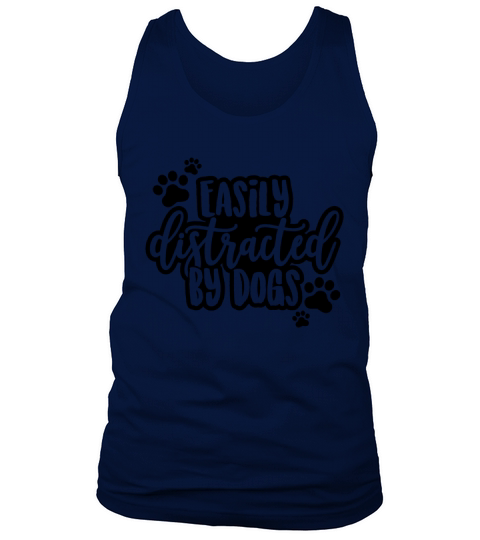Easily Distracted by Dogs Tank Top Unisex