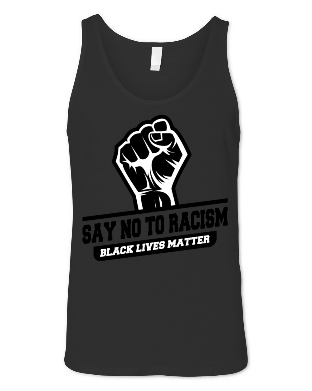 Say no to Racism Black Lives Matter Unisex Jersey Tank