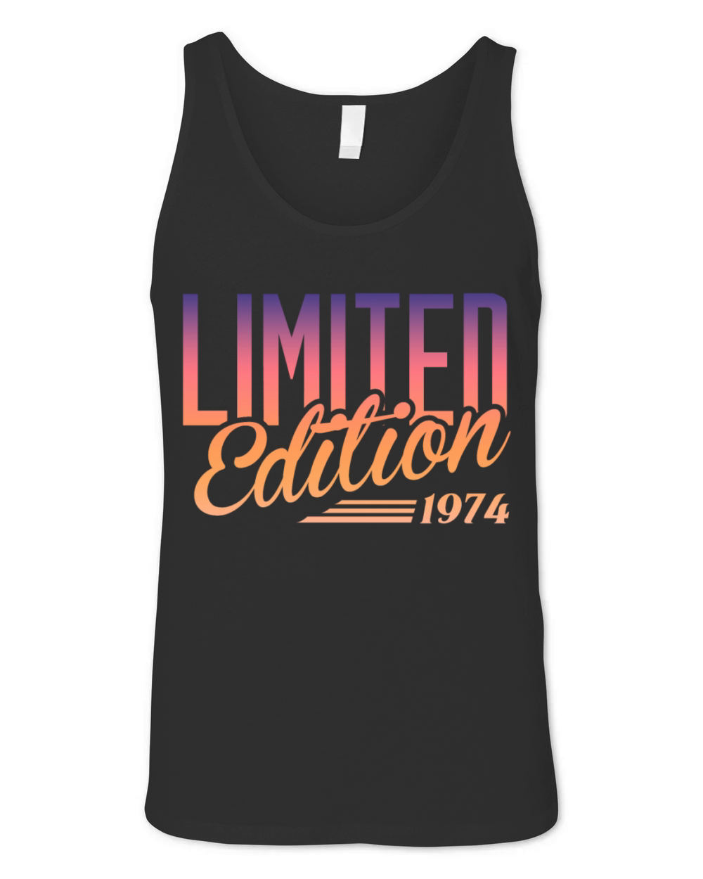 Vintage 1974 - Birthday Retro Gift Unisex Jersey Tank