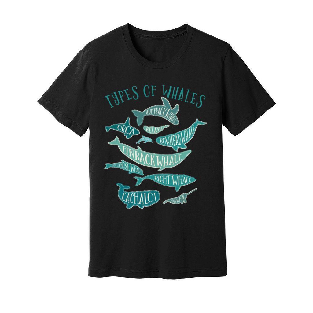 Vintage Whale Lover Design Unisex Jersey Tee