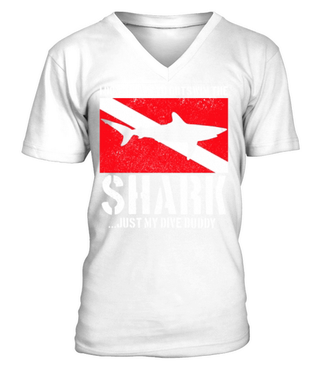 Scuba Diving Funny Vintage Diver Gift V-Neck T-shirt