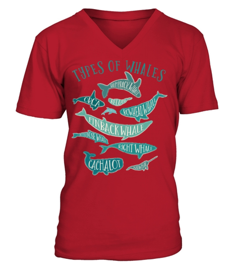 Vintage Whale Lover Design V-Neck T-shirt