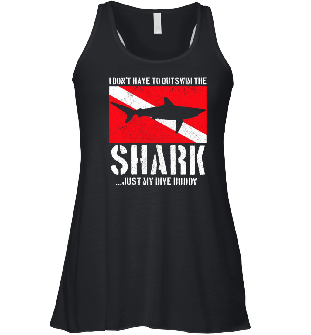 Scuba Diving Funny Vintage Diver Gift Women's Flowy Tank Top