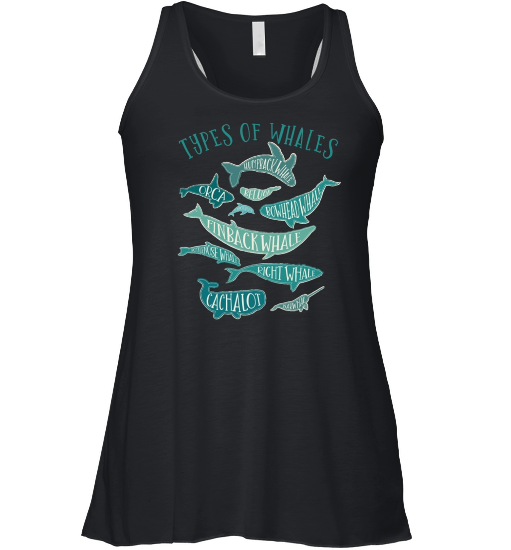 Vintage Whale Lover Design Women's Flowy Tank Top