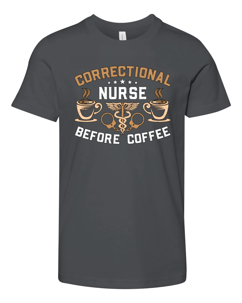 Correctional Nurse Before Medicine Coffee Lover Youth Unisex Jersey Tee