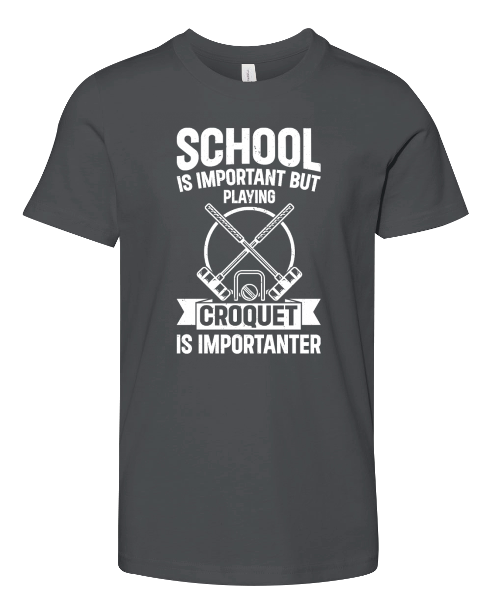 Playing Croquet Kids Croquet School Kids Croquet P Youth Unisex Jersey Tee