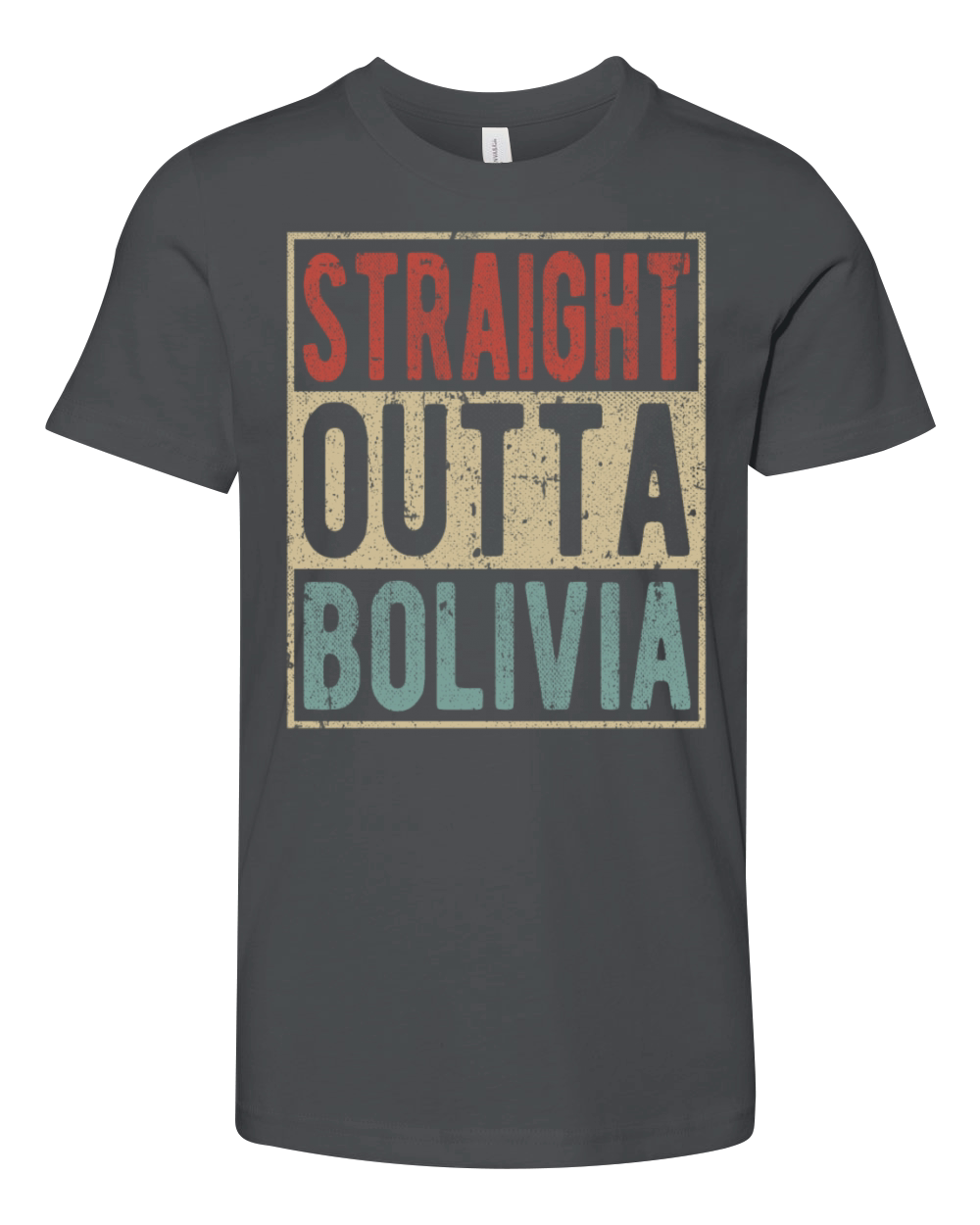 Straight outta Bolivia Youth Unisex Jersey Tee