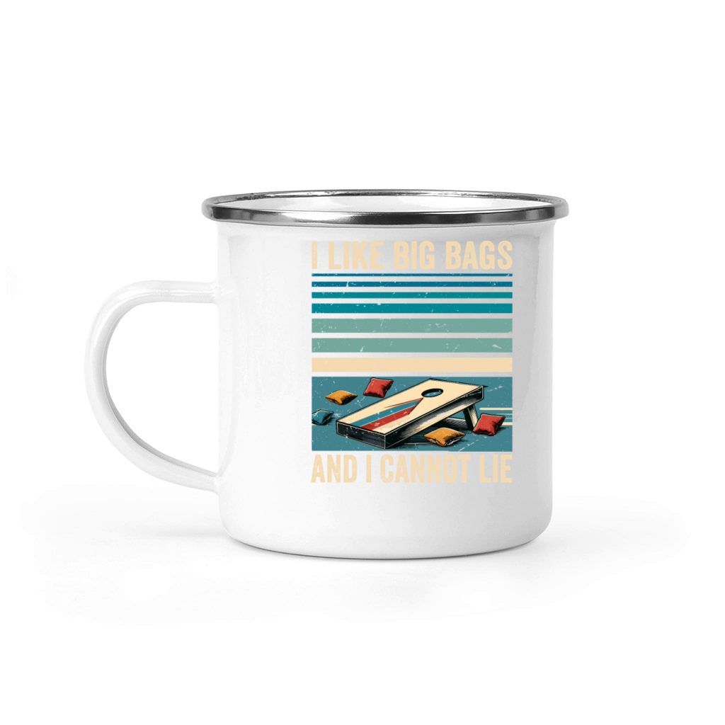 Funny Cornhole Player Saying - I Like Big Bags Camping Mug