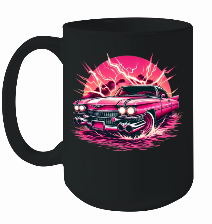 Pink cadillac Ceramic Mug