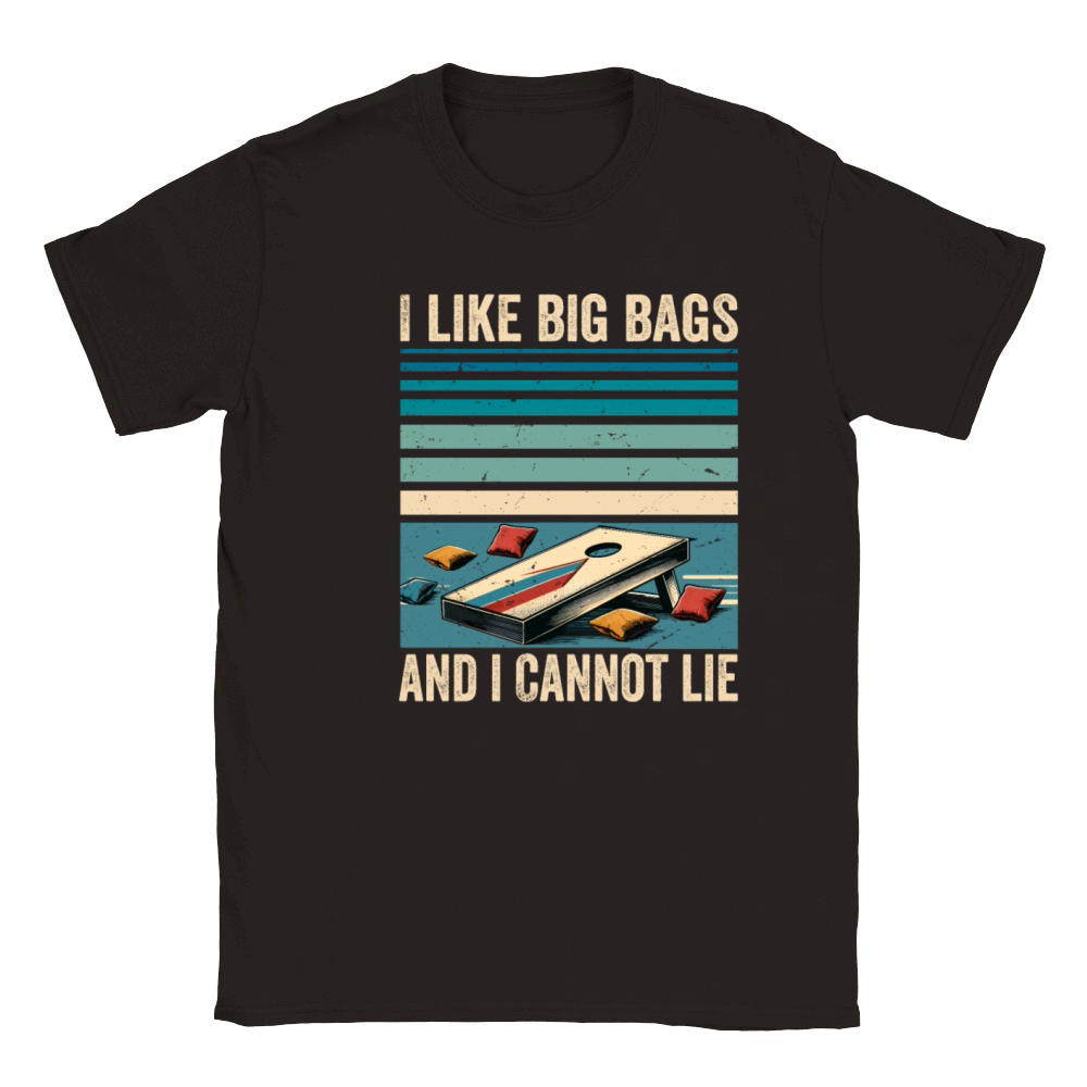 Funny Cornhole Player Saying - I Like Big Bags Classic Kids Crewneck T-shirt
