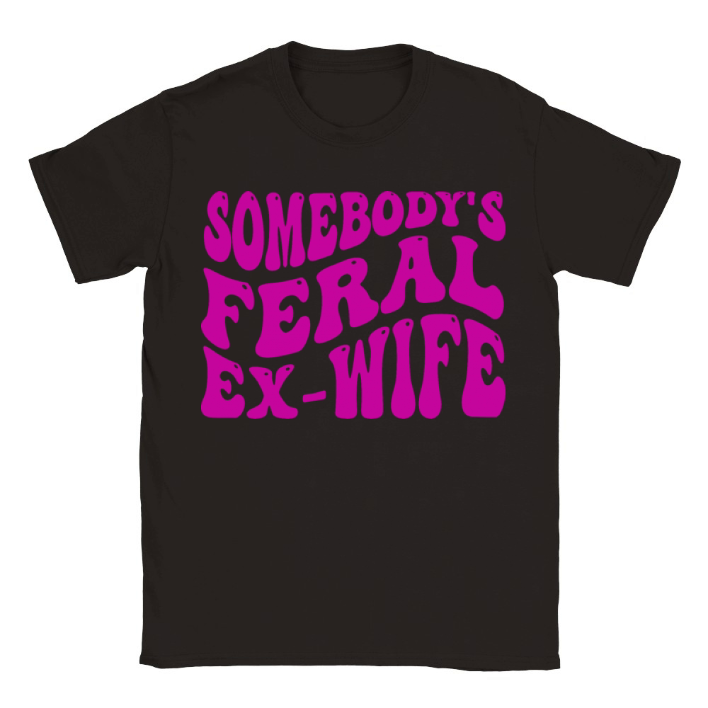somebodys feral ex-wife Classic Kids Crewneck T-shirt