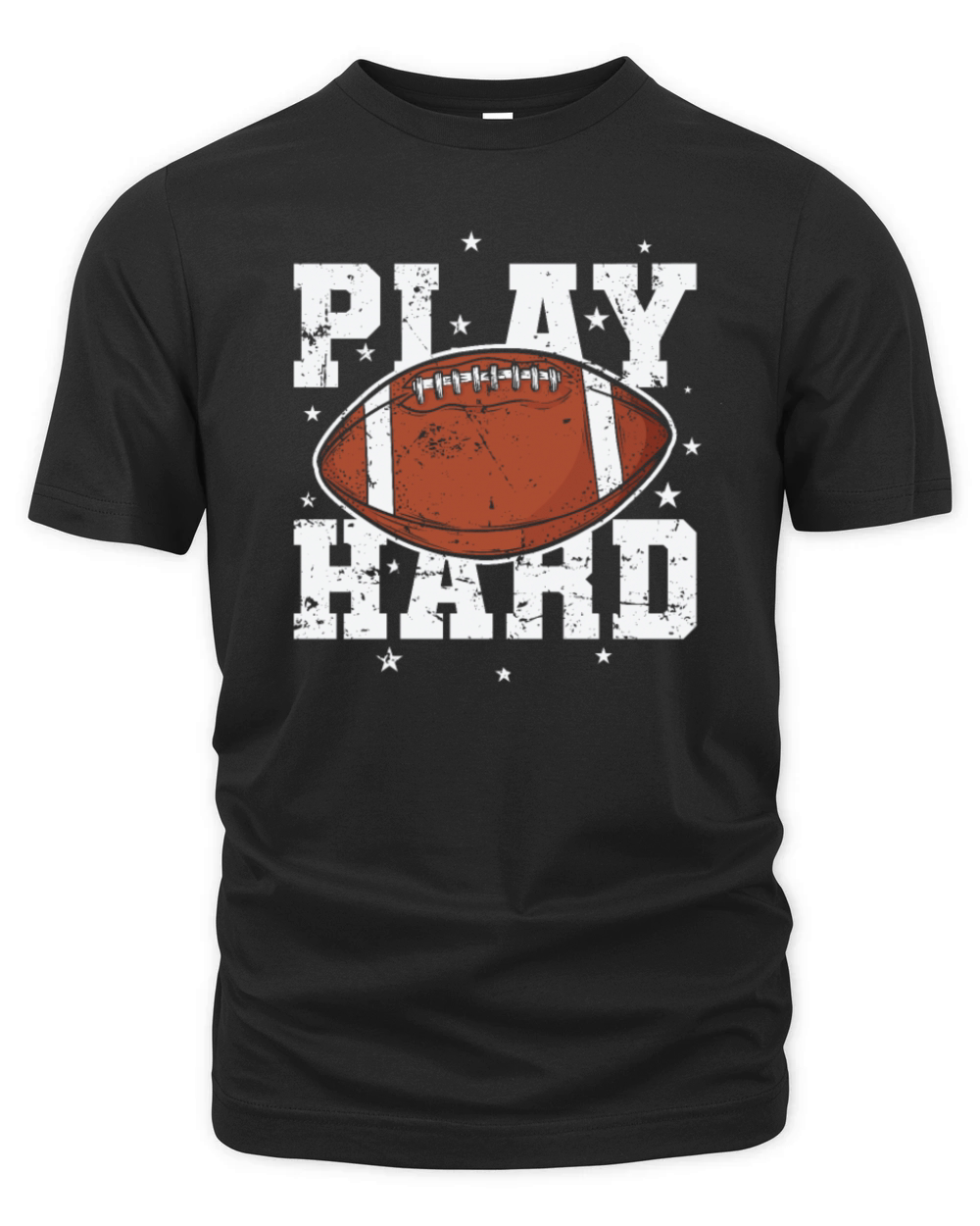Play Hard American Football Sport USA Organic Unisex T-shirt
