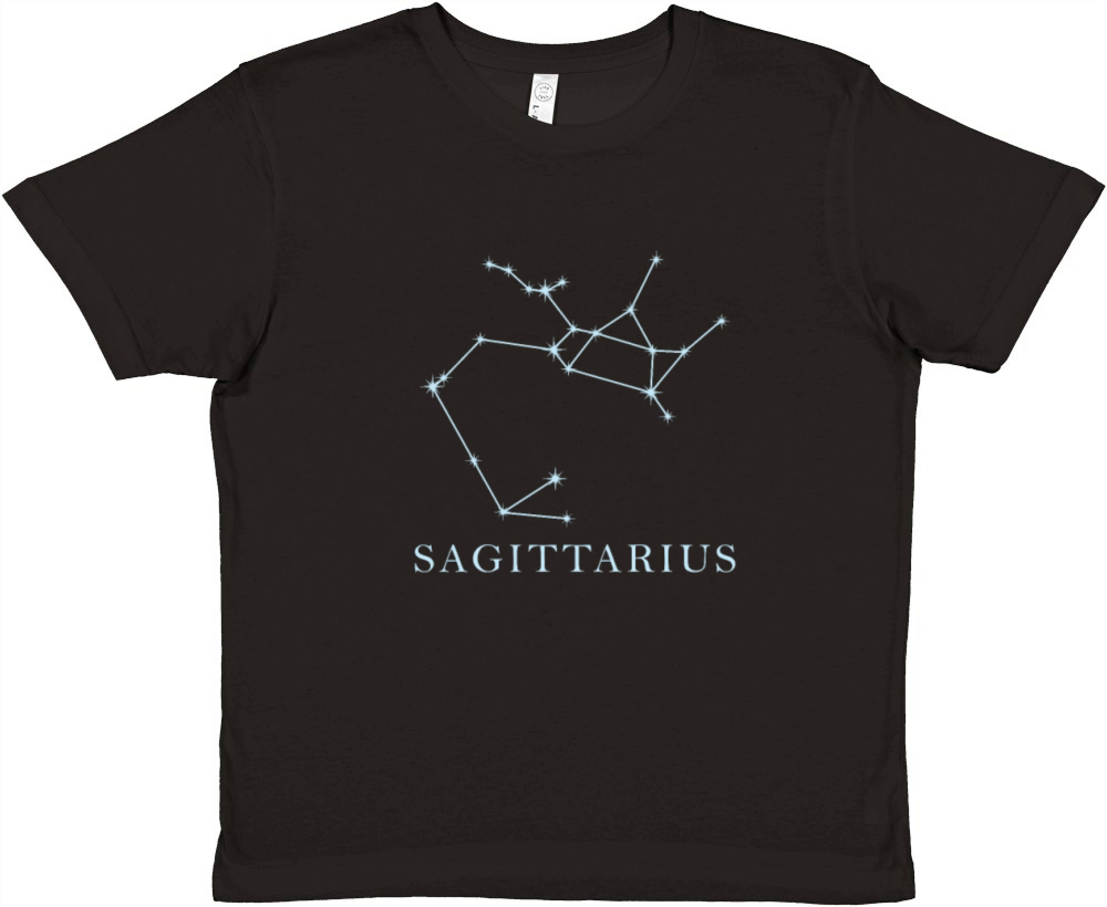 Constellation Star Sign Sagittarius Premium Kids Crewneck T-shirt