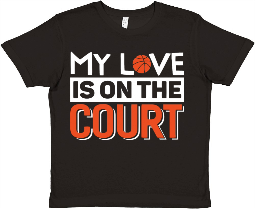 My Love Is On The Court Premium Kids Crewneck T-shirt