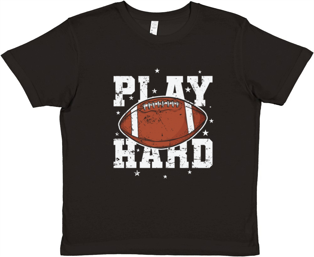 Play Hard American Football Sport USA Premium Kids Crewneck T-shirt