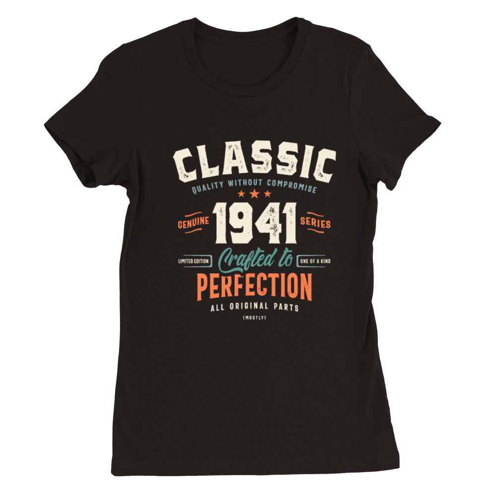1941 83rd Birthday Gifts 83 Year Old Men Women Premium Womens Crewneck T-shirt